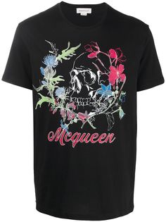 Alexander McQueen футболка с принтом