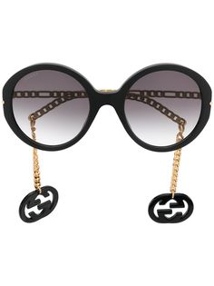 Gucci Eyewear солнцезащитные очки в массивной оправе