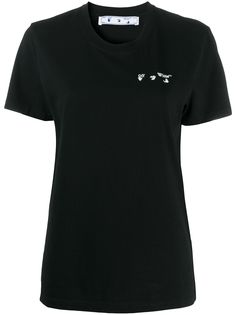 Off-White футболка из джерси с логотипом