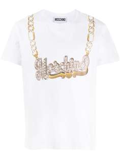 Moschino футболка с принтом