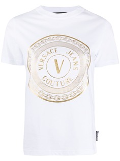 Versace Jeans Couture футболка с металлическим логотипом