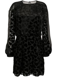 Saint Laurent платье мини с узором
