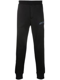 Alexander McQueen спортивные брюки с вышитым логотипом