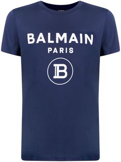 Balmain футболка узкого кроя с логотипом
