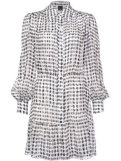 Pinko платье-рубашка с узором в горох
