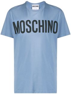 Moschino футболка с круглым вырезом и логотипом
