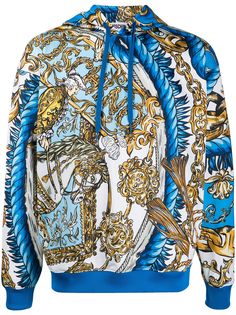 Moschino толстовка с капюшоном и узором