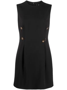 Versace платье мини с декоративной булавкой