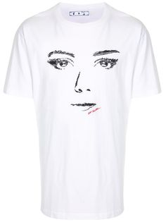 Off-White футболка с вышивкой