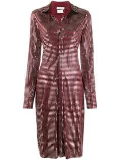 Bottega Veneta декорированное платье на пуговицах