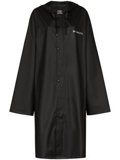 Vetements плащ оверсайз с логотипом