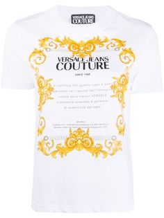 Versace Jeans Couture футболка с графичным принтом