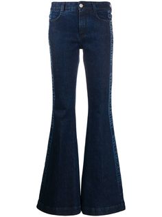 Stella McCartney расклешенные джинсы с логотипом