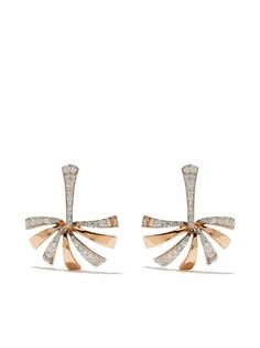 Brumani серьги-гвоздики Buriti из желтого золота с бриллиантами