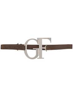 Gianfranco Ferré Pre-Owned ремень 2000-х годов с металлическим логотипом