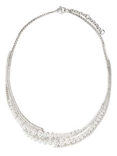 Yoko London колье Raindrop Akoya из белого золота с жемчугом и бриллиантами