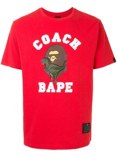 BAPE X COACH футболка с короткими рукавами и логотипом