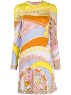 Emilio Pucci платье с пайетками и абстрактным принтом