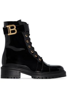 Balmain лакированные ботинки Romy 50