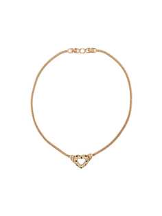 Christian Dior колье 1990-х годов с подвеской в форме сердца