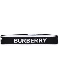 Burberry повязка на голову с вышитым логотипом