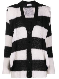 RedValentino вязаный кардиган в полоску