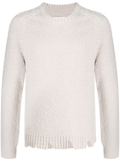 Maison Margiela джемпер с эффектом потертости