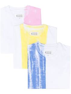 Maison Margiela комплект из трех футболок в стиле колор-блок