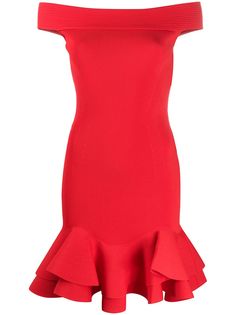 Alexander McQueen платье с оборками