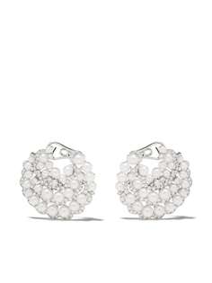 Yoko London серьги Raindrop Akoya из белого золота с жемчугом и бриллиантами