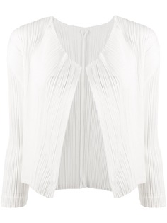 Pleats Please Issey Miyake плиссированный укороченный жакет