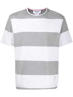 Thom Browne полосатая футболка с короткими рукавами