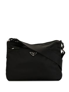 Prada Pre-Owned сумка на плечо с металлическим логотипом