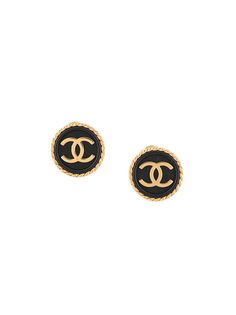 Chanel Pre-Owned серьги 1997-го года с логотипом CC