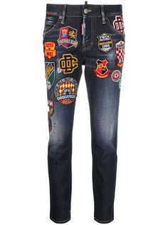 Dsquared2 джинсы кроя слим с нашивкой-логотипом