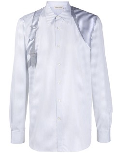 Alexander McQueen рубашка Striped Harness