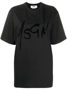 MSGM футболка с логотипом