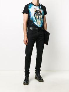 Balmain футболка с принтом