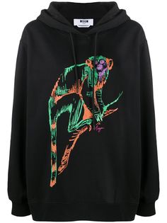 MSGM худи оверсайз с принтом