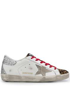 Golden Goose кеды Superstar с леопардовым принтом