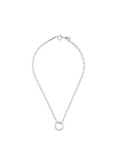 Isabel Marant cable chain circle charm necklace