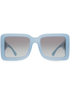 Burberry солнцезащитные очки в квадратной оправе с логотипом