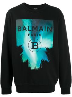 Balmain Night Sky logo print sweatshirt