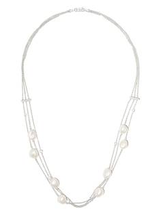 Yoko London колье Baroque South Sea из белого золота с жемчугом и бриллиантами
