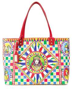 Dolce & Gabbana сумка-тоут Beatrice с принтом Sicilian Carretto