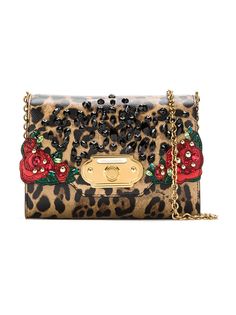 Dolce & Gabbana сумка через плечо с анималистичным принтом