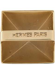 Hermès кольцо для шарфа с тисненым логотипом