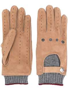 Brunello Cucinelli перчатки со вставками