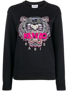 Kenzo толстовка с вышивкой Tiger