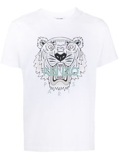 Kenzo футболка с принтом Tiger
